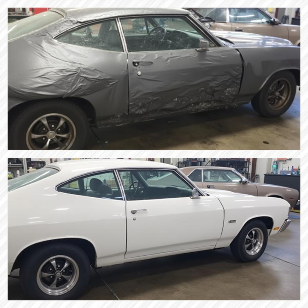 Before and After Car Paint Repair in Greenville, SC