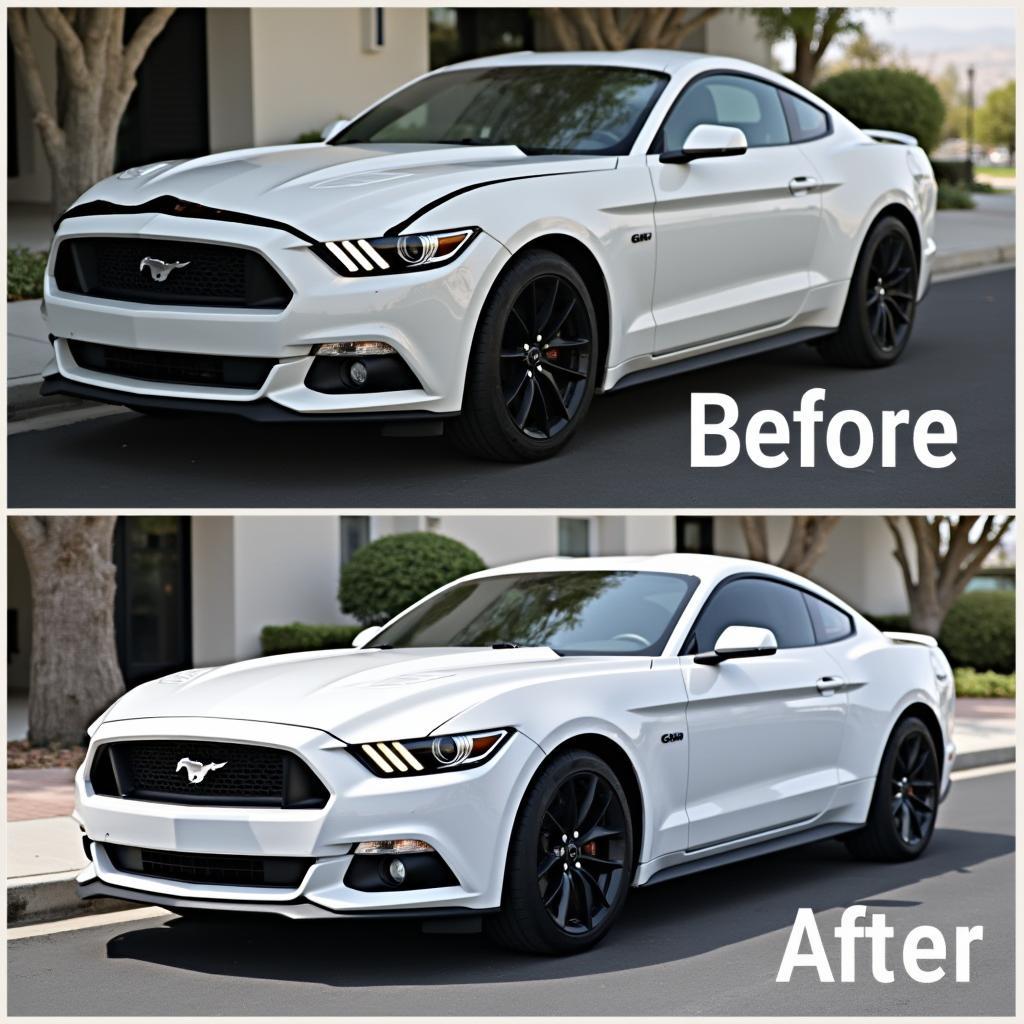 Car Paint Repair Irvine Before & After