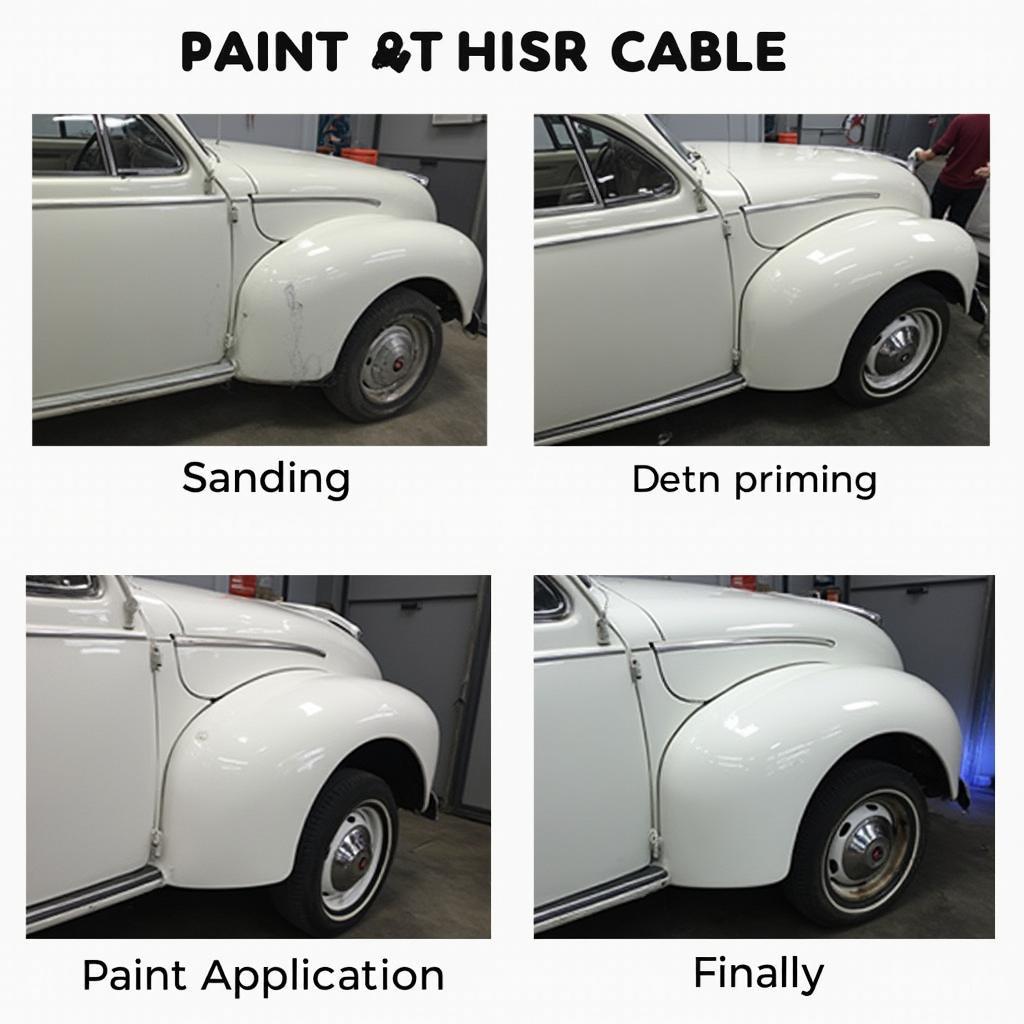 Professional Car Paint Repair Stages