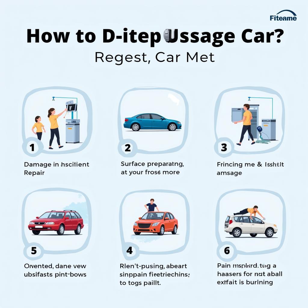 Car Paint Repair Process Stages