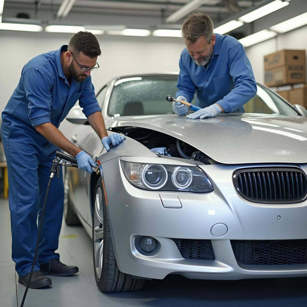 Car Paint Repair Process in Inverness