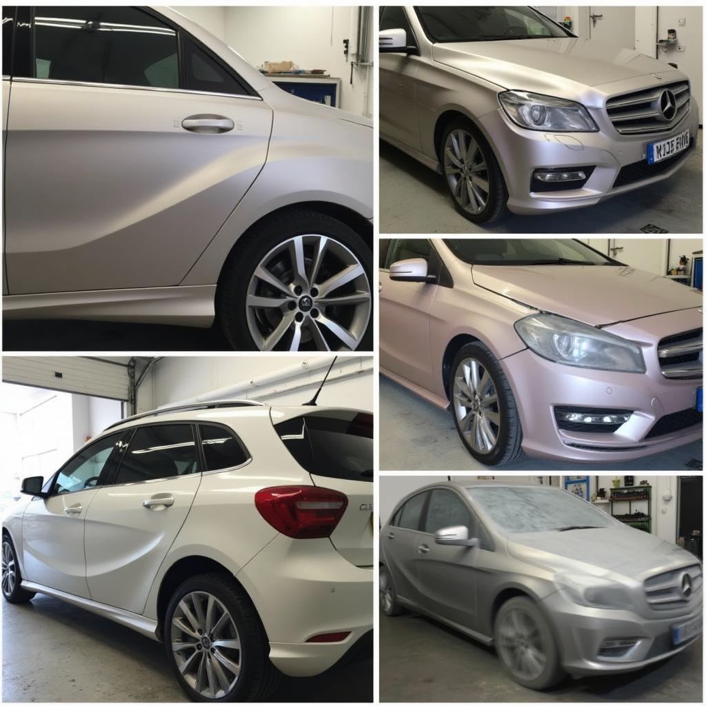  Stages of car paint repair in a North London workshop