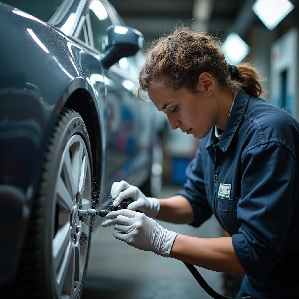 Car paint repair technician in Durham