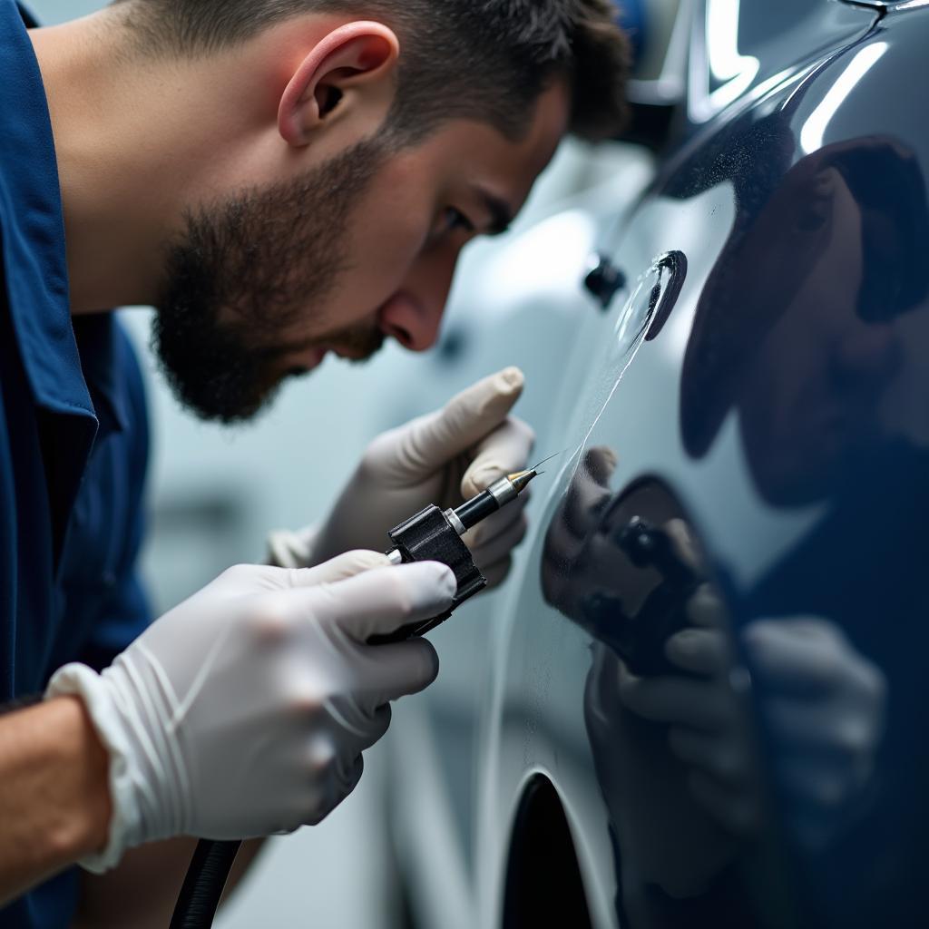 Skilled Car Paint Repair Technician in Rugby 