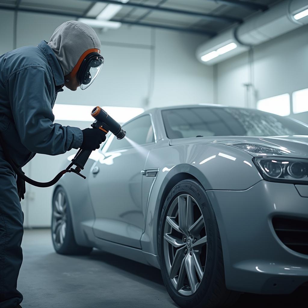 Car Paint Spraying Process