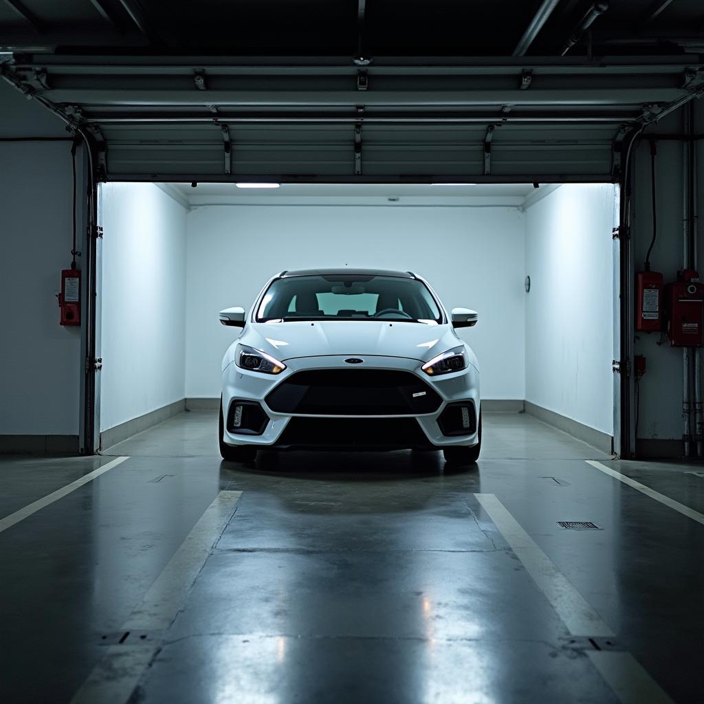 Car Parked Safely in Garage