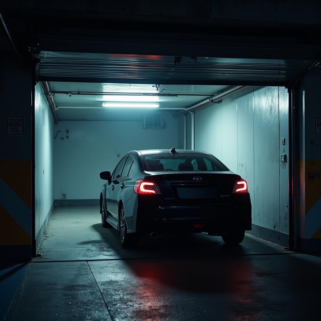 Car Parked in Secure Garage