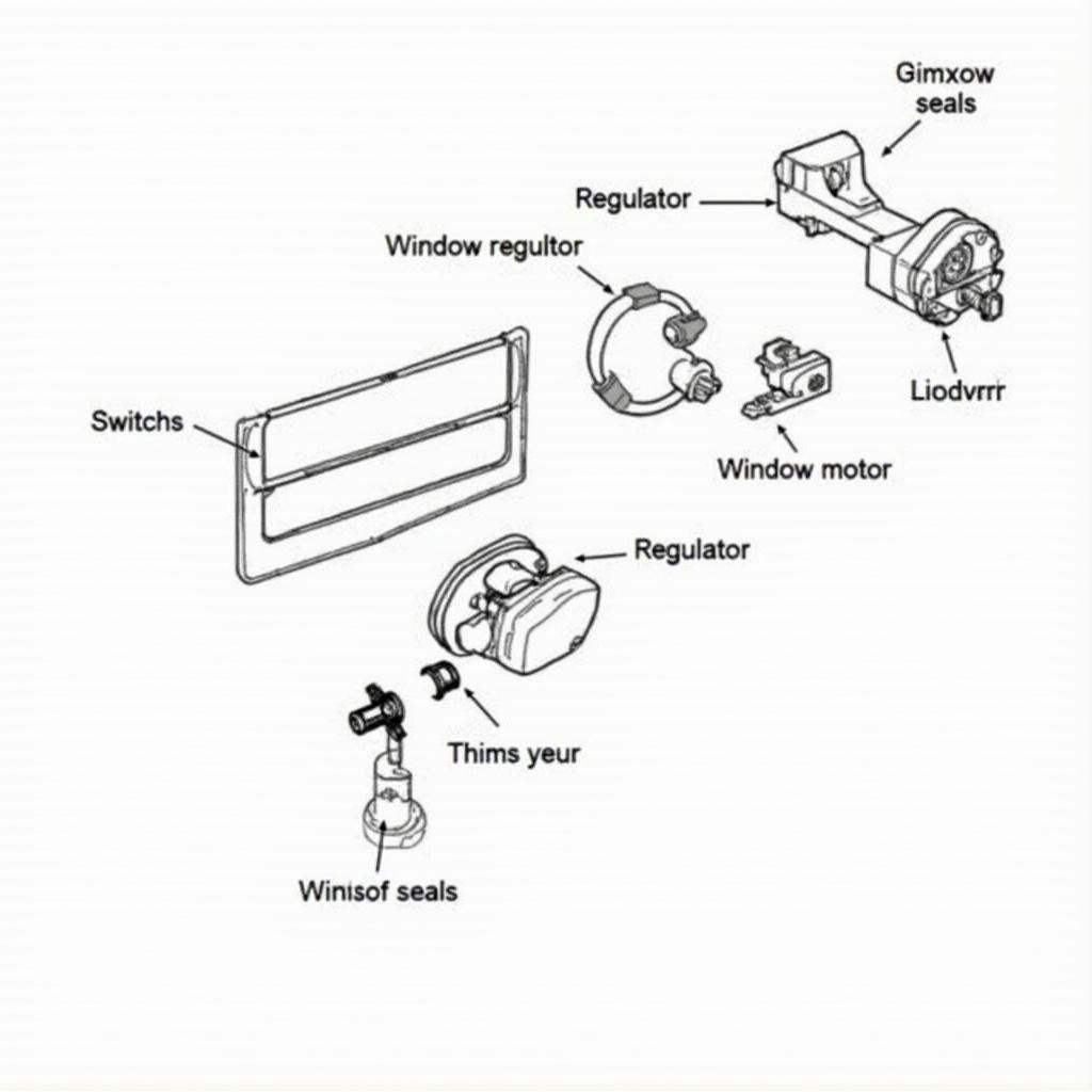 Car Power Window Components Diagram