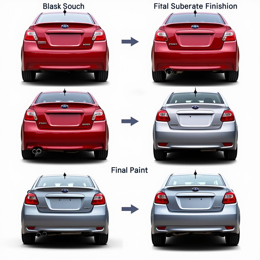 Car Rear Bumper Repair Process