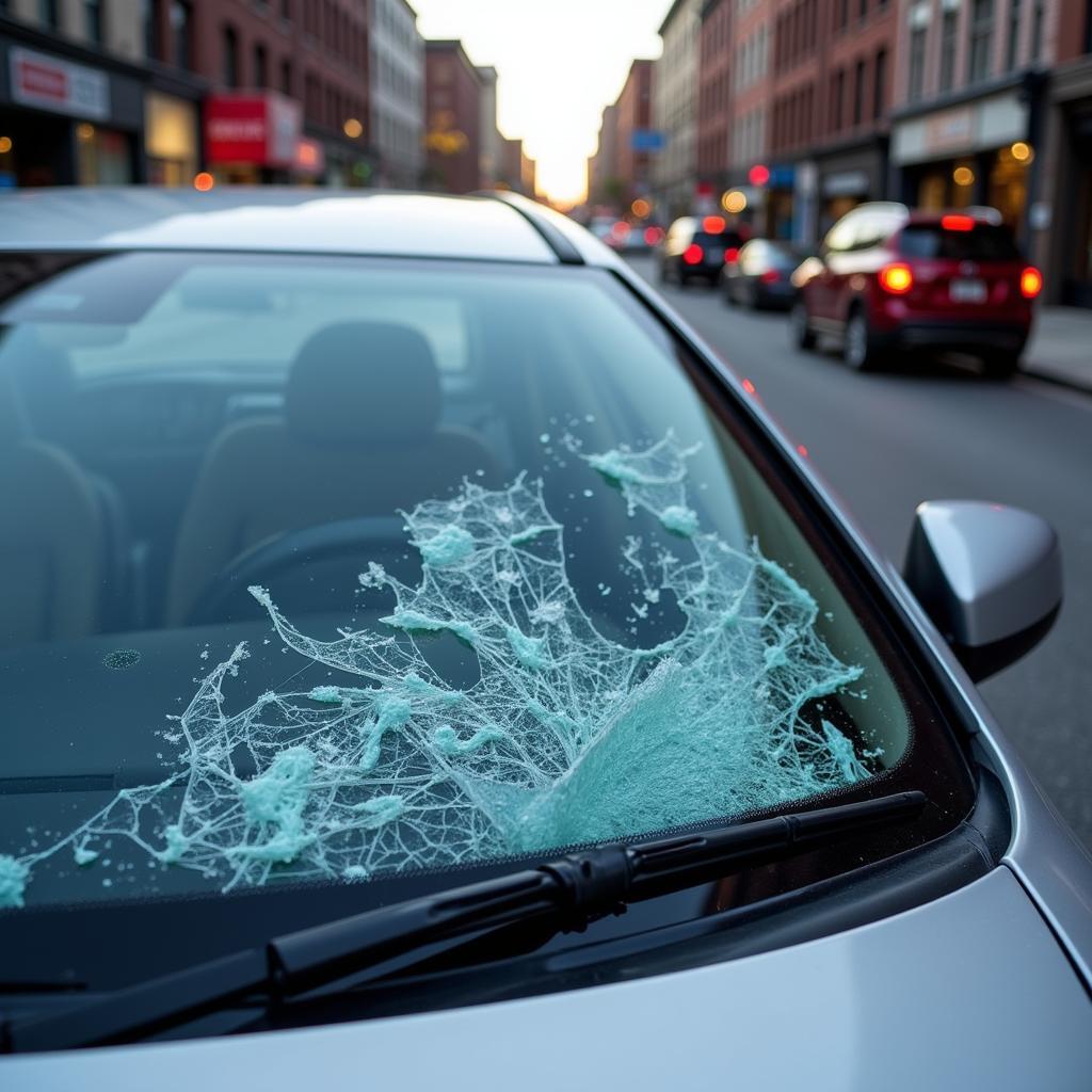 Car Rear Window Damage Brooklyn