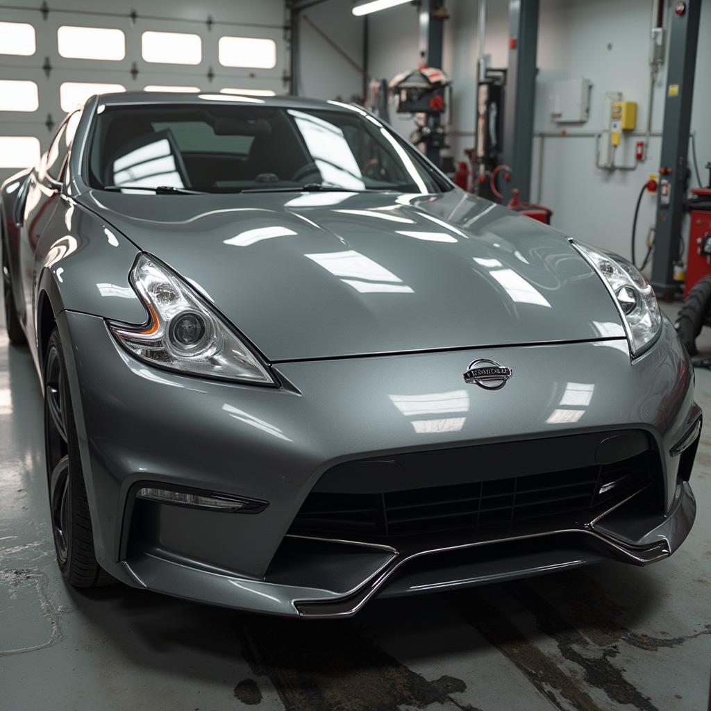 Darlington car receiving final inspection after bodywork