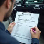 Car repair estimate in Abu Dhabi