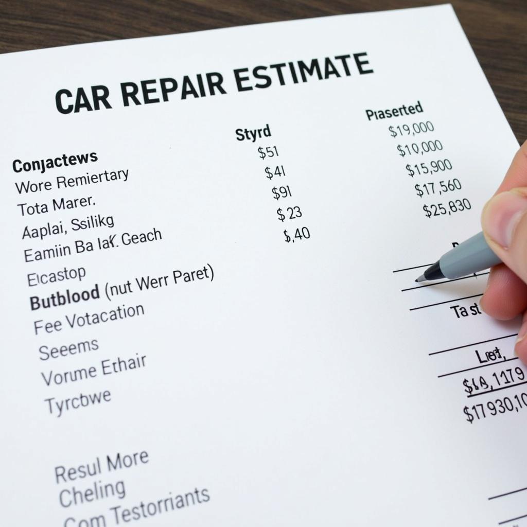 Car Repair Estimate Near E6 2BS