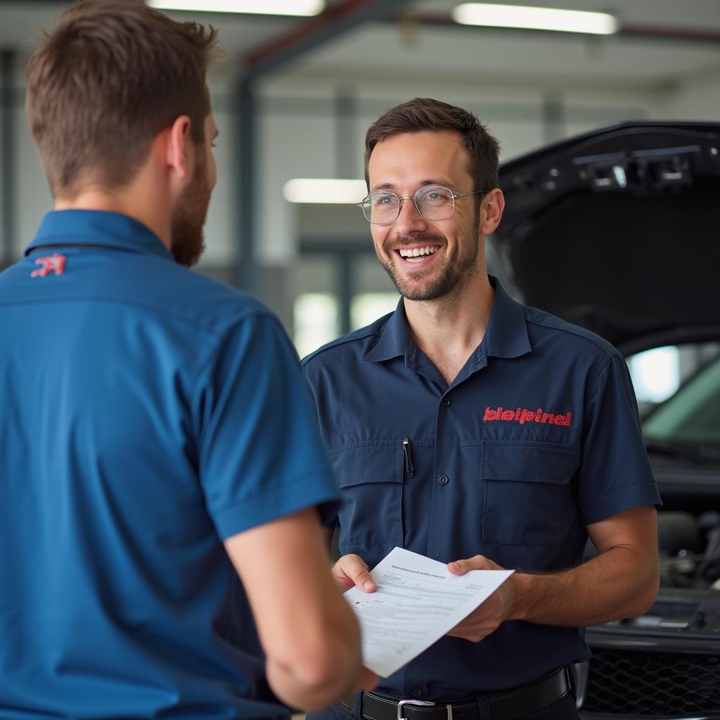 Getting a car repair estimate in Isle of Wight