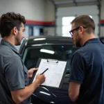 Getting a car repair estimate in Middletown, OH