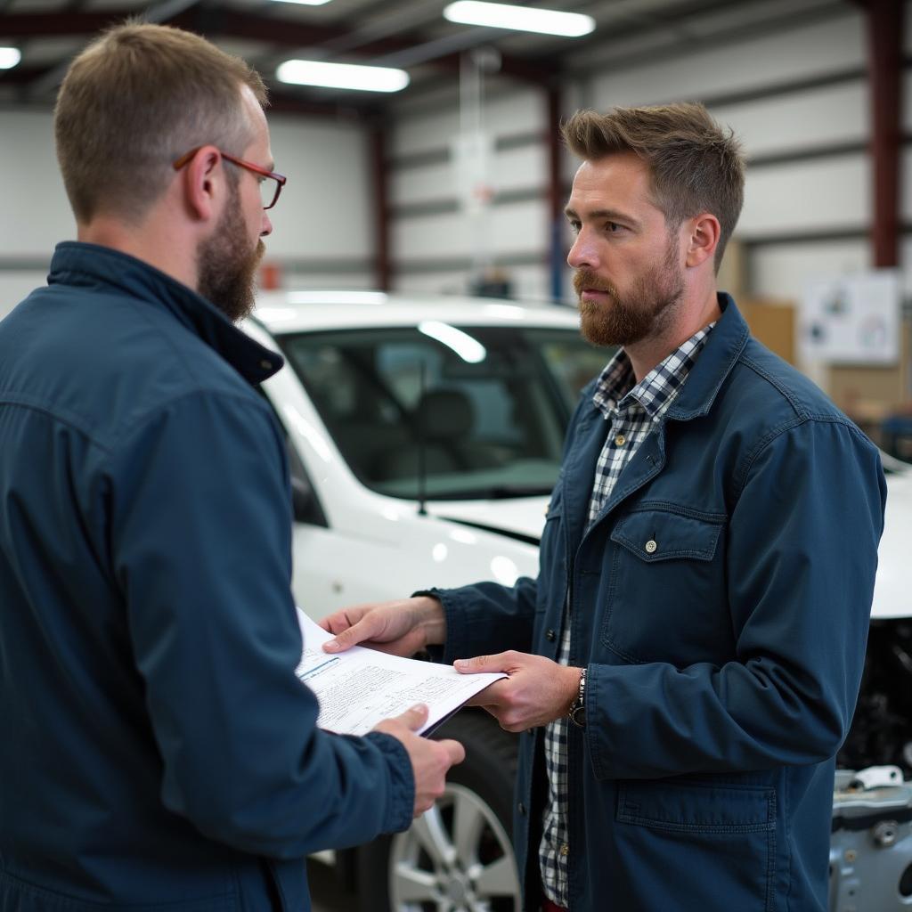 Getting a car repair estimate in Mt Morris, MI