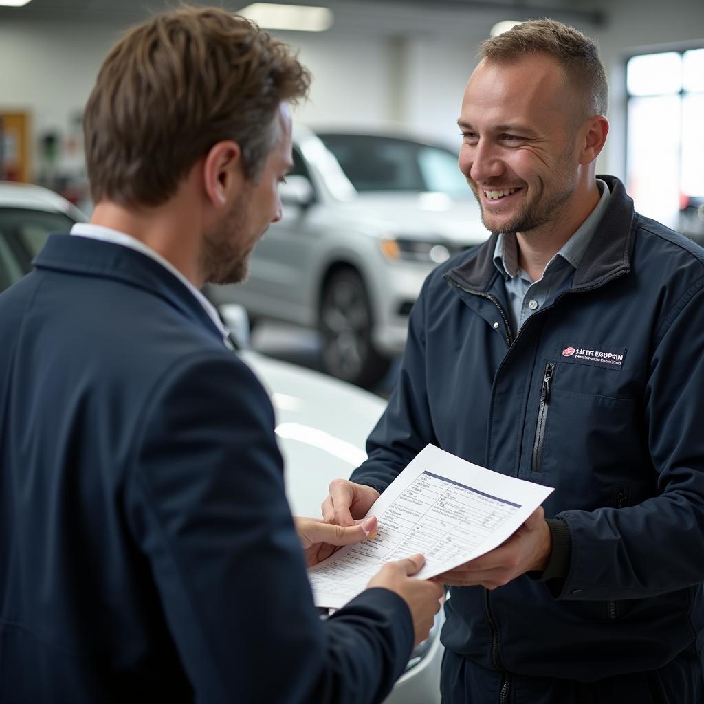 Getting a car repair estimate in North Belfast