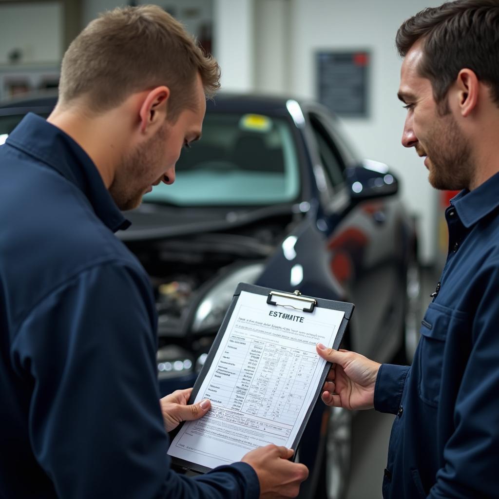 Car repair estimate Pangbourne