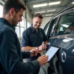 Getting a car repair estimate in Seaford