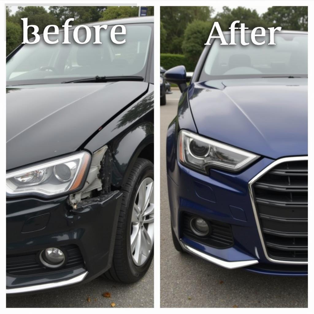 Car Repair Tameside Before and After Collision Repair