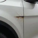 Car Scratch Before Repair