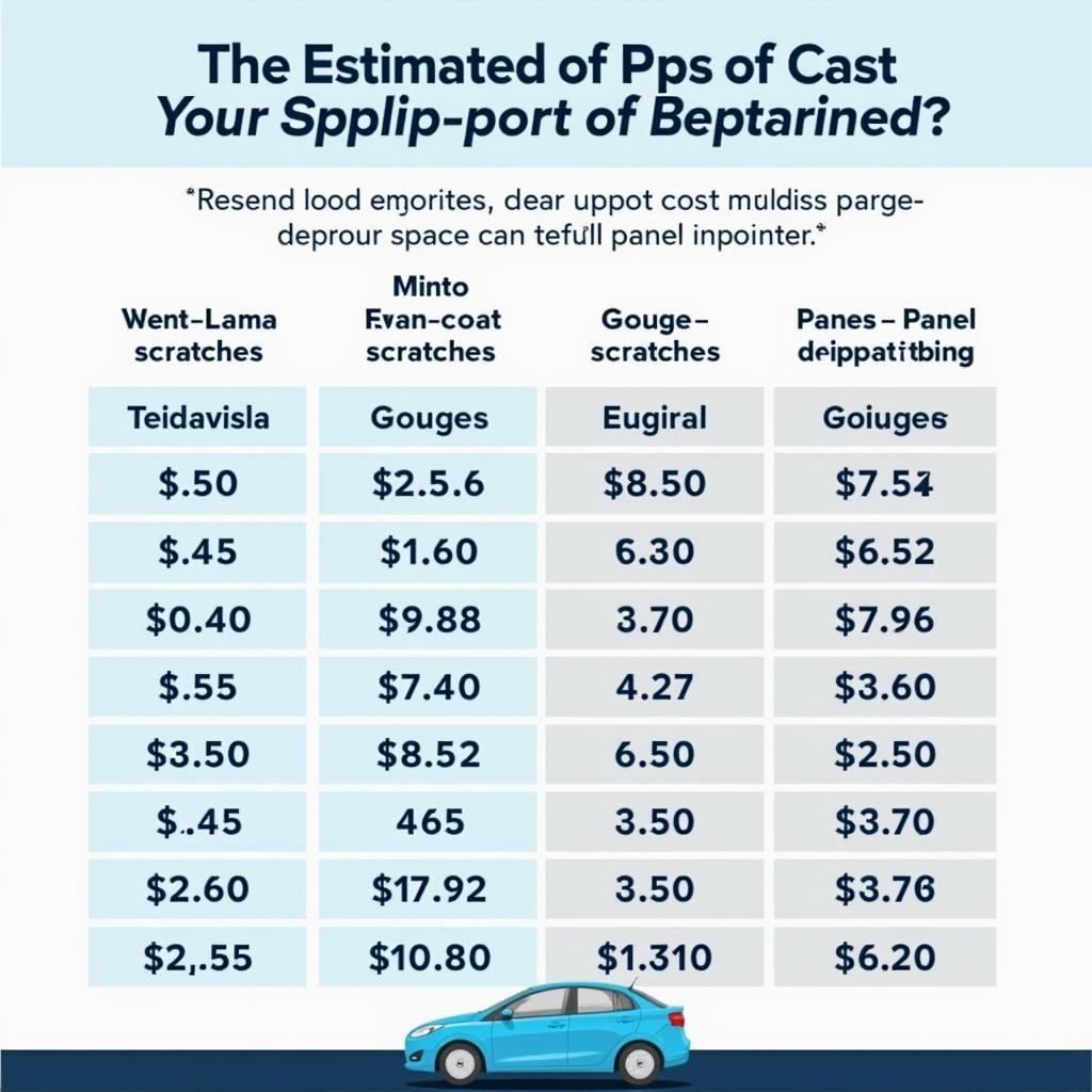 Car Scratch Repair Cost Breakdown