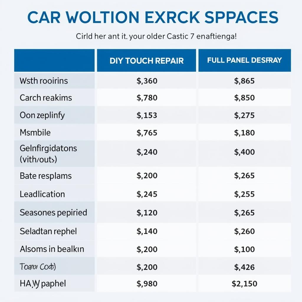 Car Scratch Repair Options and Costs