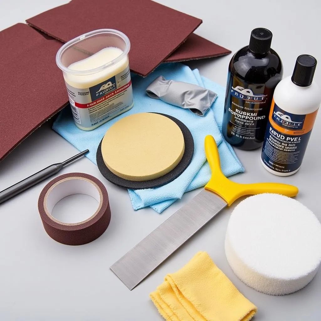 Essential tools and materials for DIY car scratch repair