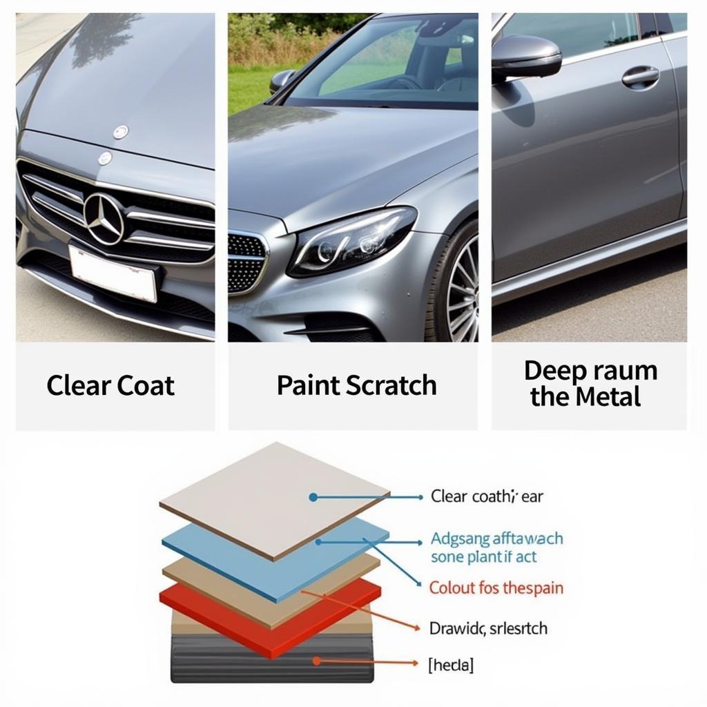 Mercedes Car Scratch Types: Clear Coat, Paint, and Deep Scratches