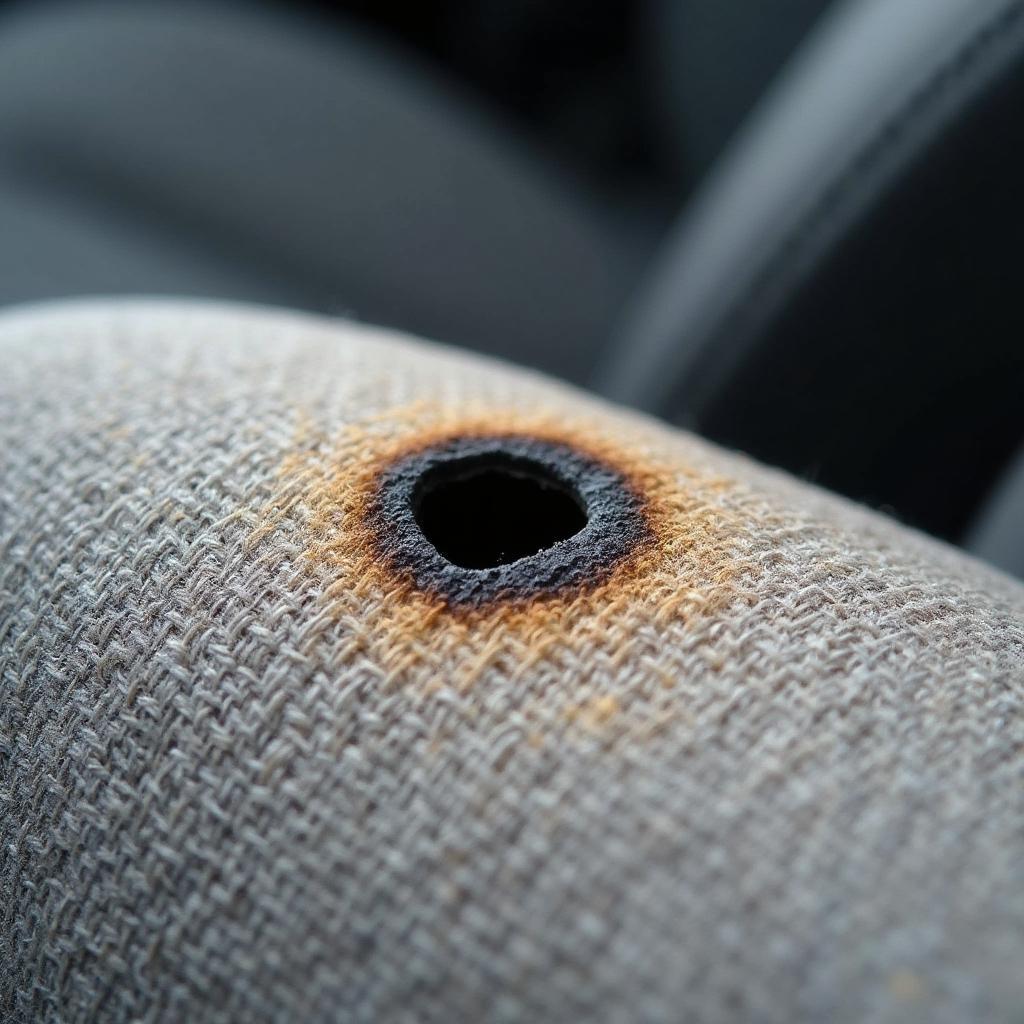 Burned Car Seat