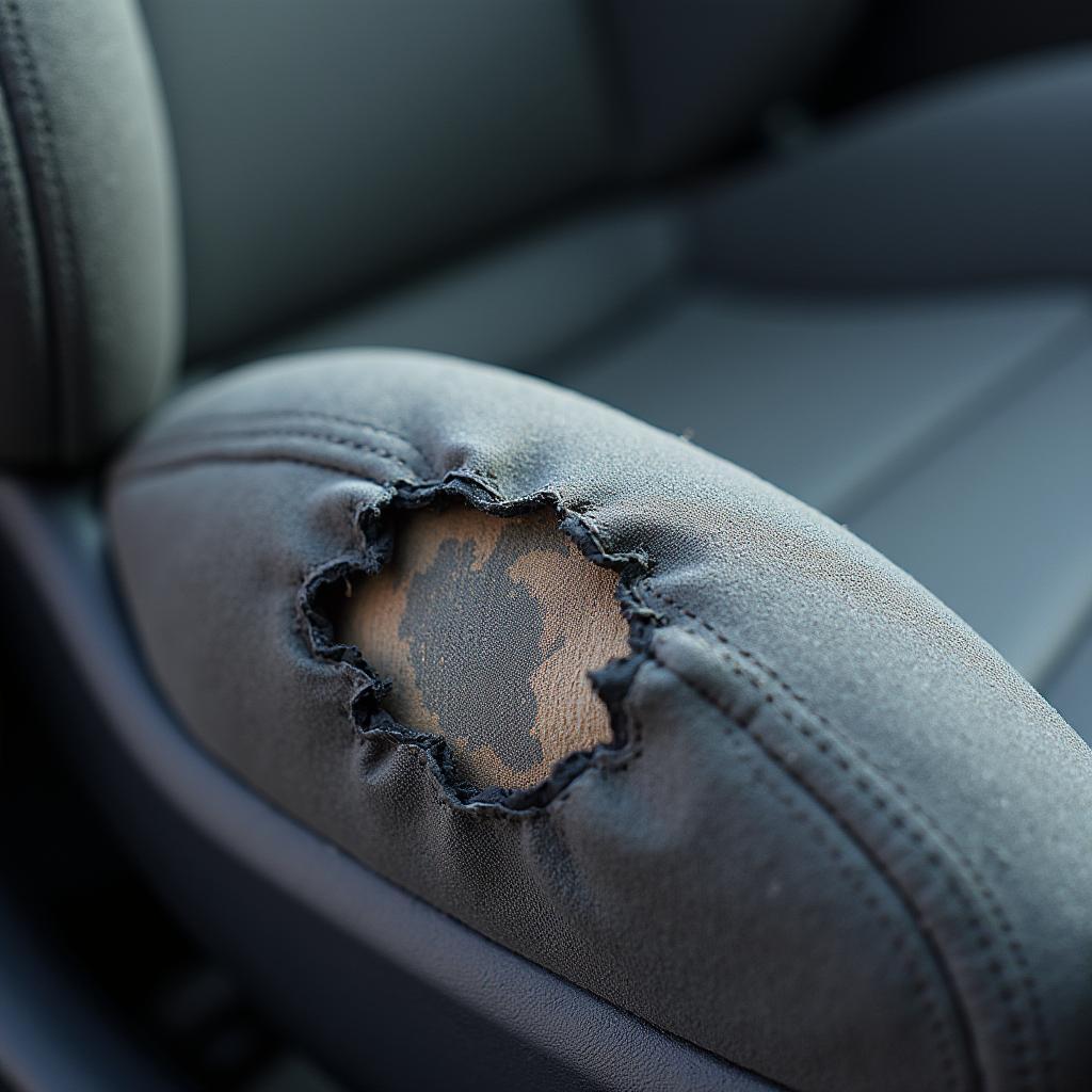 Car Seat with a Hole