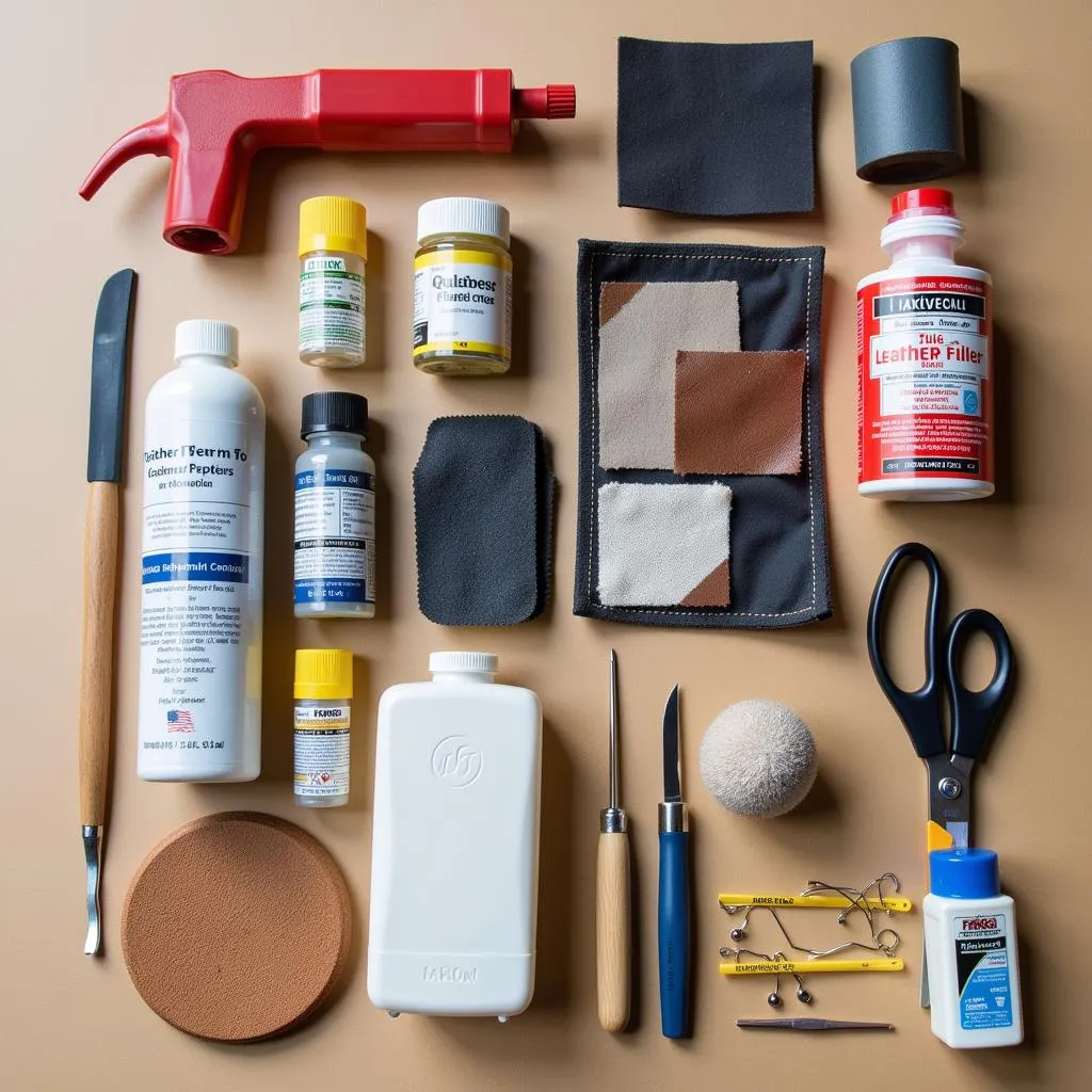 Car Seat Repair Tools and Materials