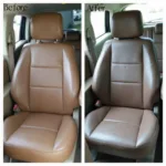 Car Seat Upholstery Repair Before & After