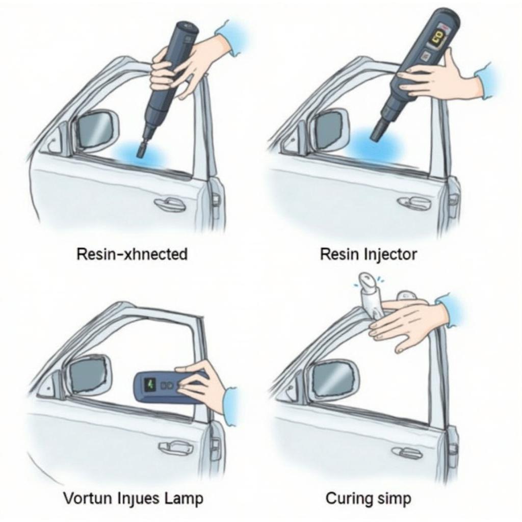 Car Side Window Glass Repair Process