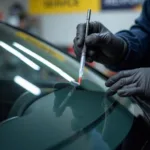 Car window chip repair in Bedford