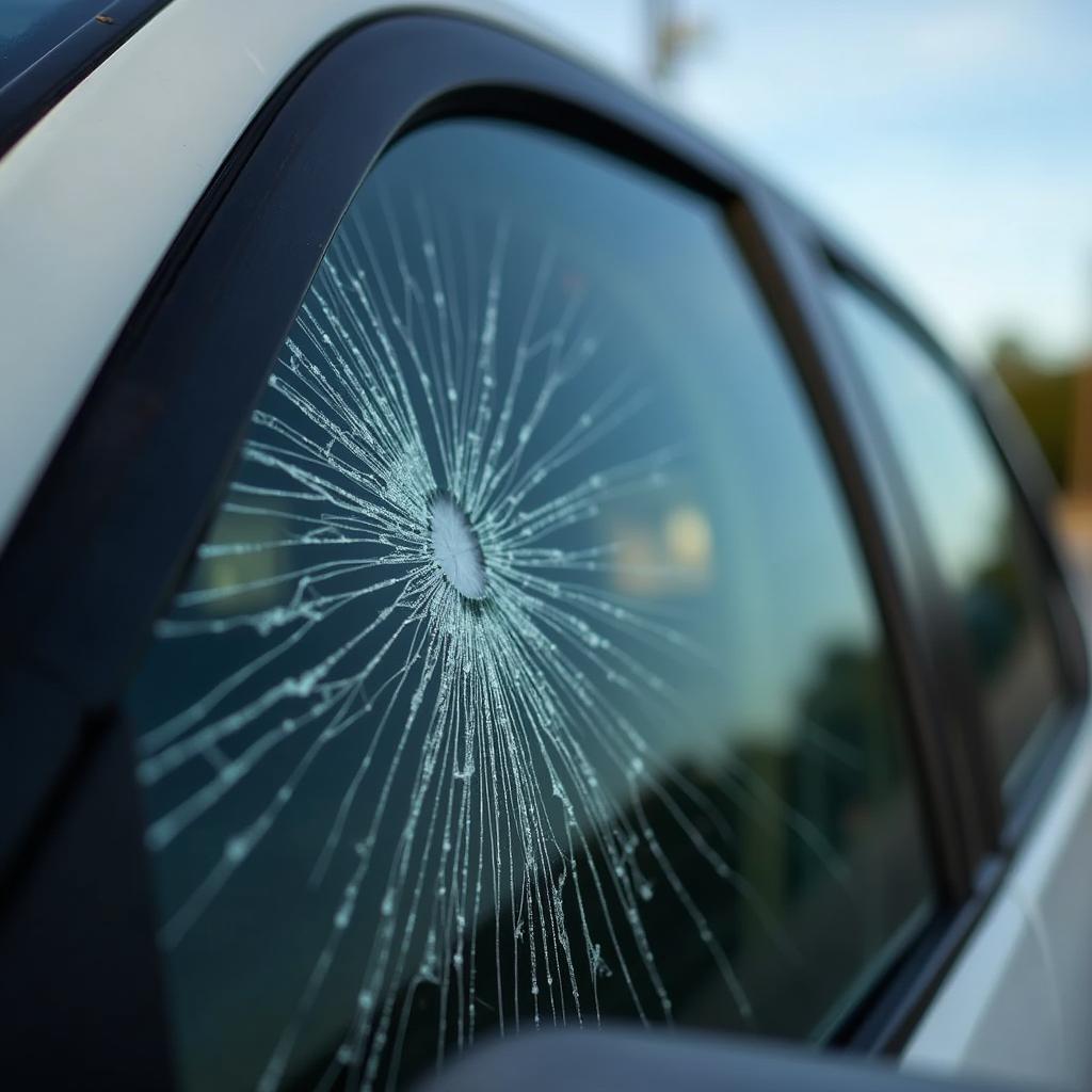 Car Window Crack and Chip