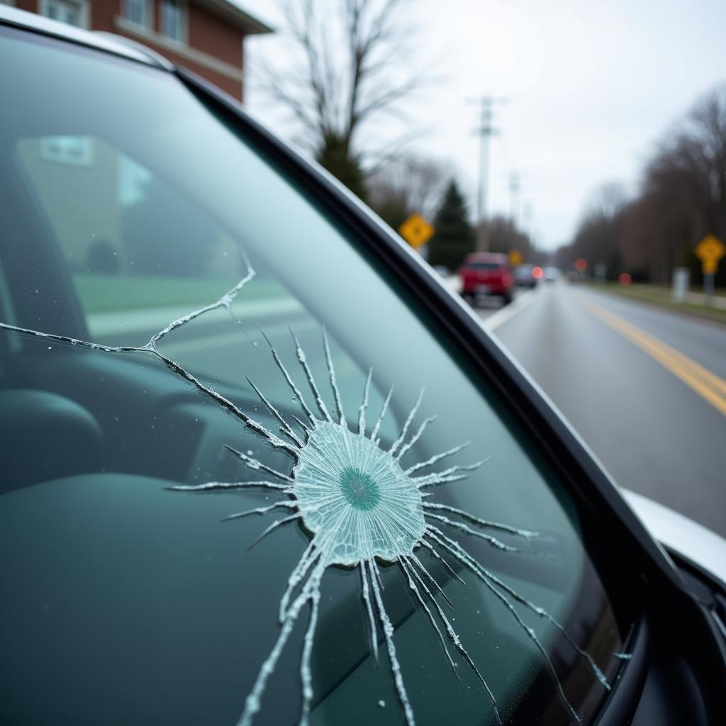 Car Window Crack in Elgin, Illinois