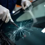 Car window crack repair service