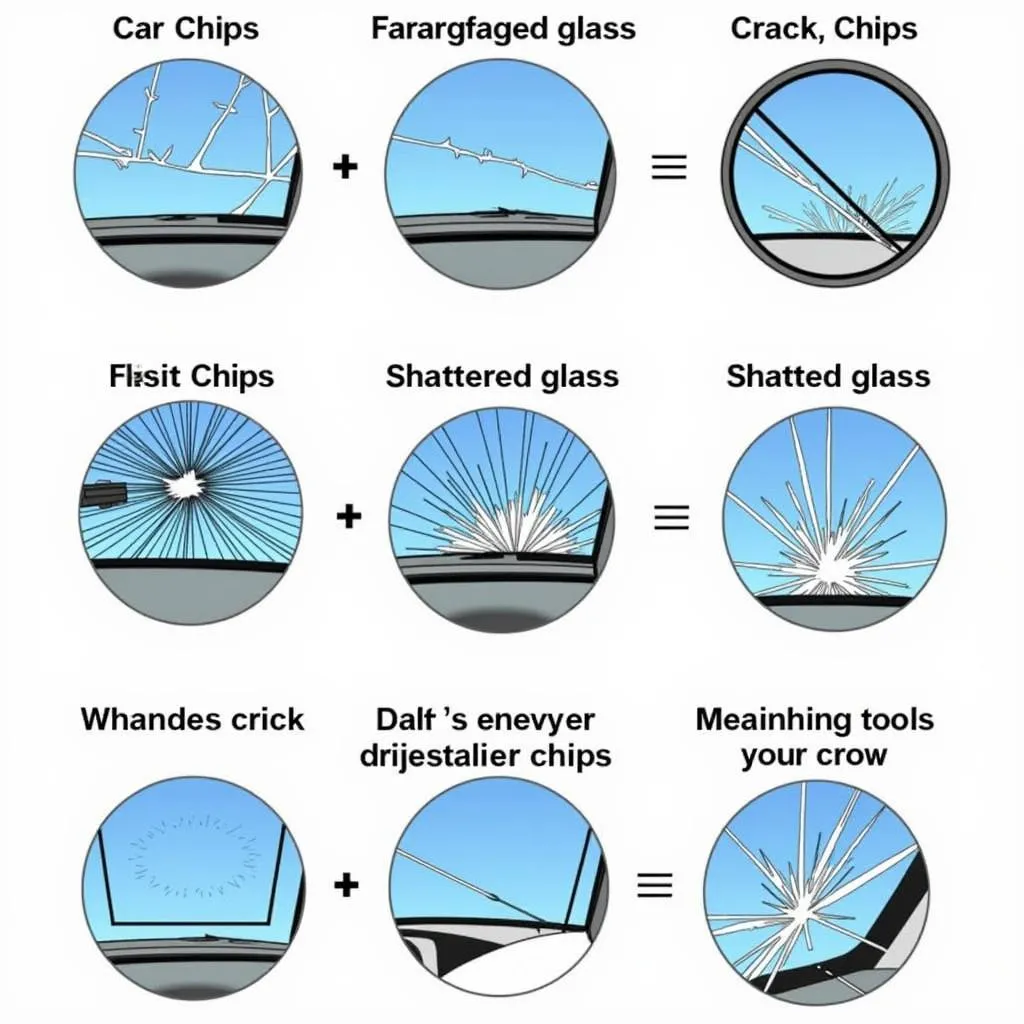 Types of car window damage