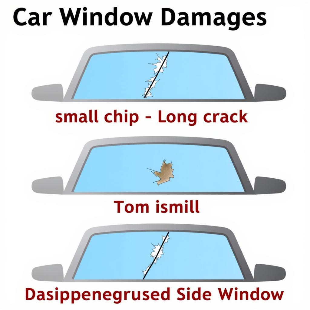 Car Window Damage Types: Chips, Cracks, and Shattered Glass