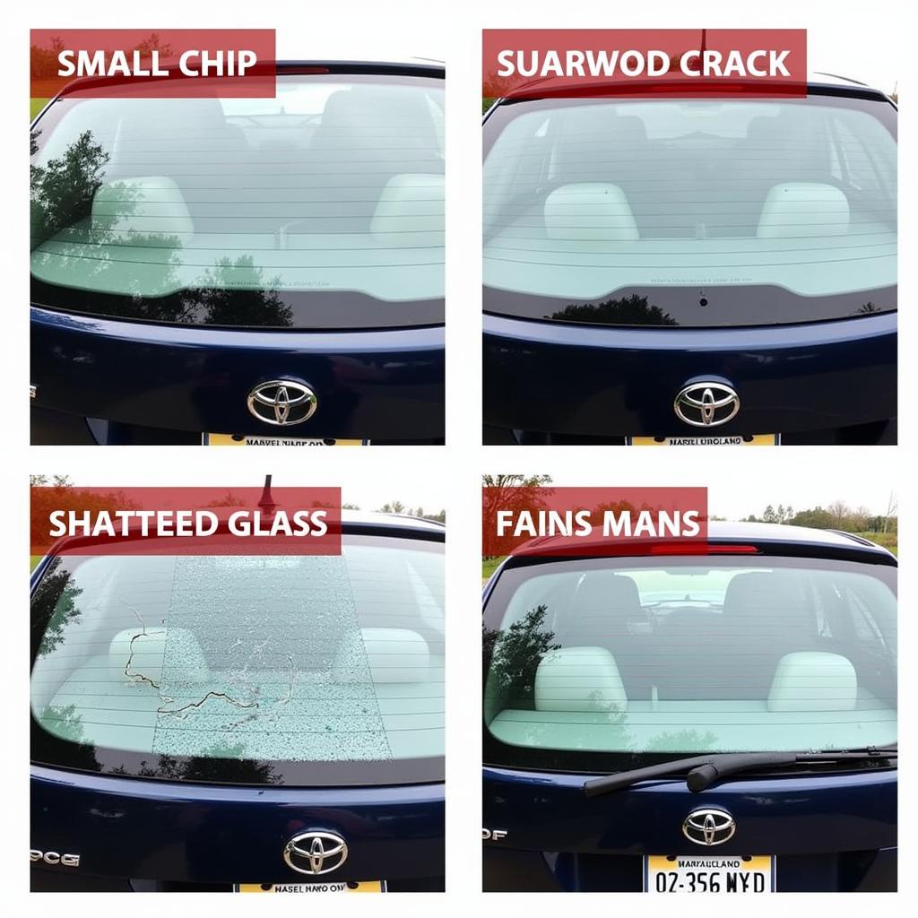 Car Window Damage Types in Gaithersburg MD