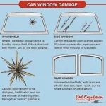 Different Types of Car Window Damage in Modesto