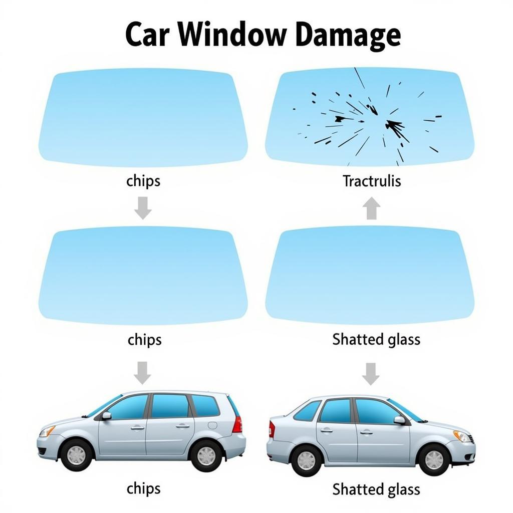 Car Window Damage Types in Puyallup