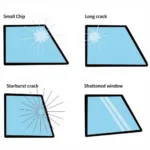 Car Window Damage Types in San Leandro