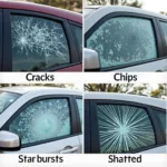 Car window damage types in Tucker, GA