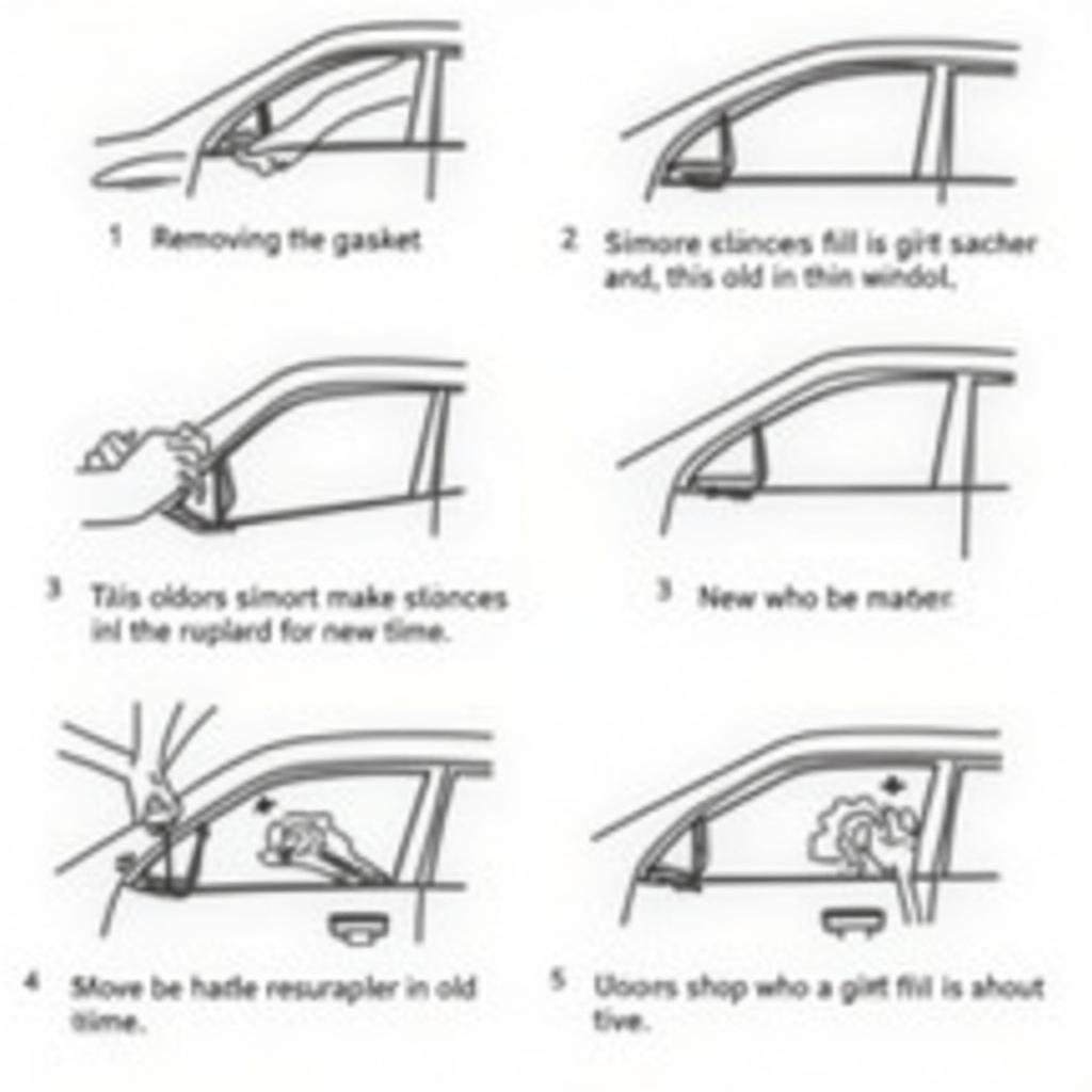 Car Window Gasket Replacement Process