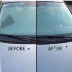 Before & After Car Window Glass Repair