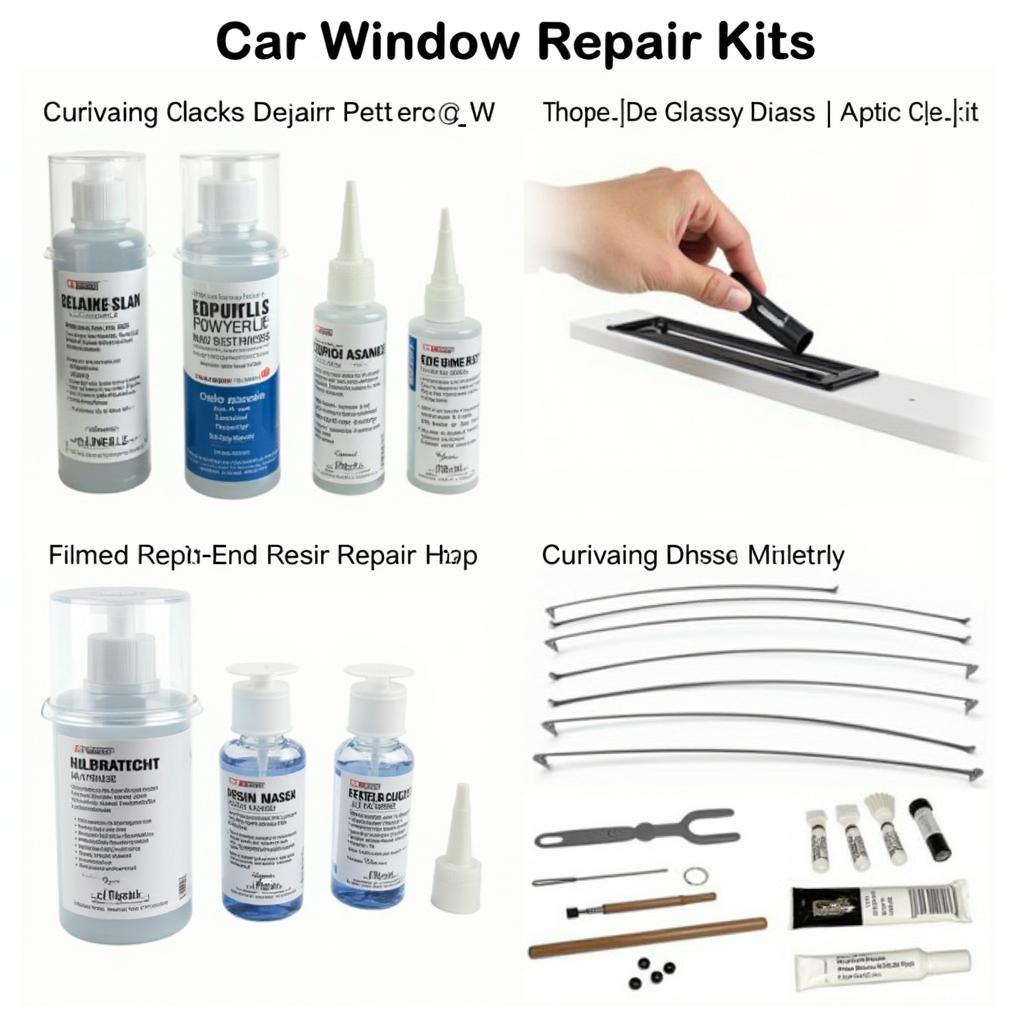 Different Types of Car Window Glass Scratch Repair Kits