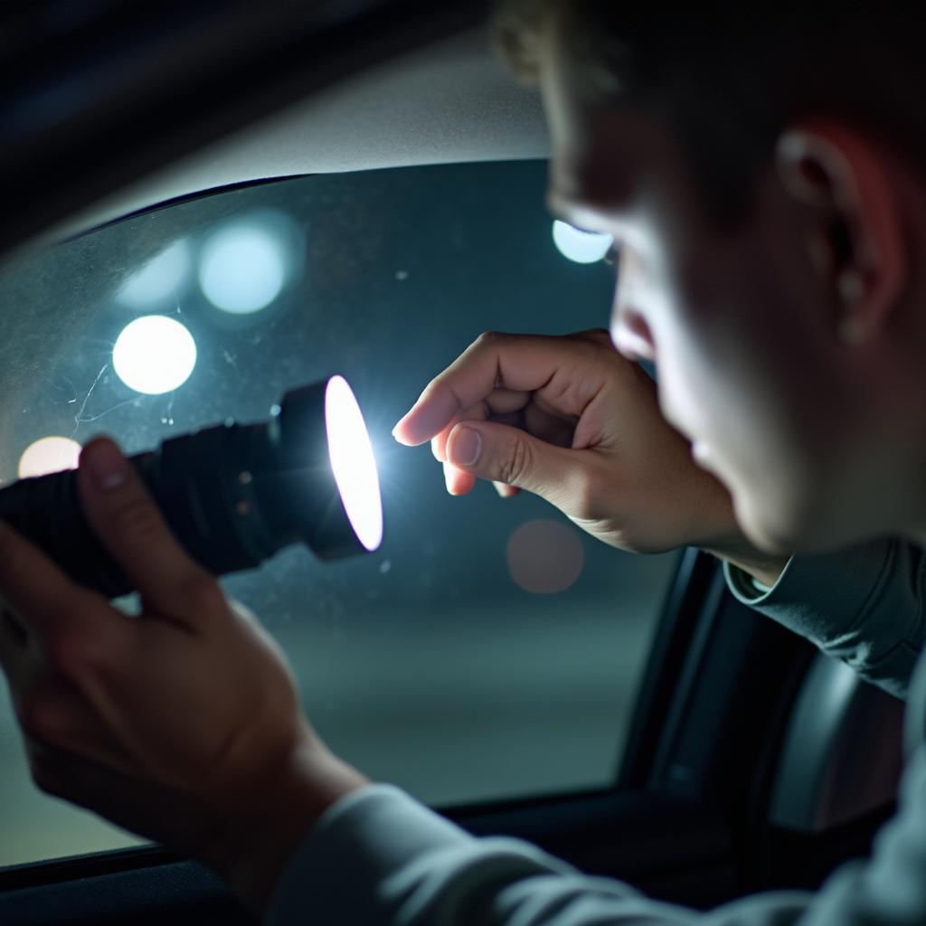 Inspecting a Car Window for Leaks