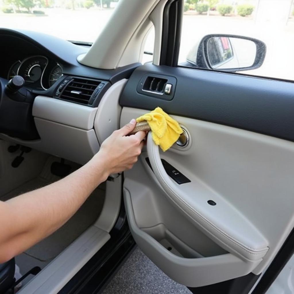 Cleaning Car Window Tracks